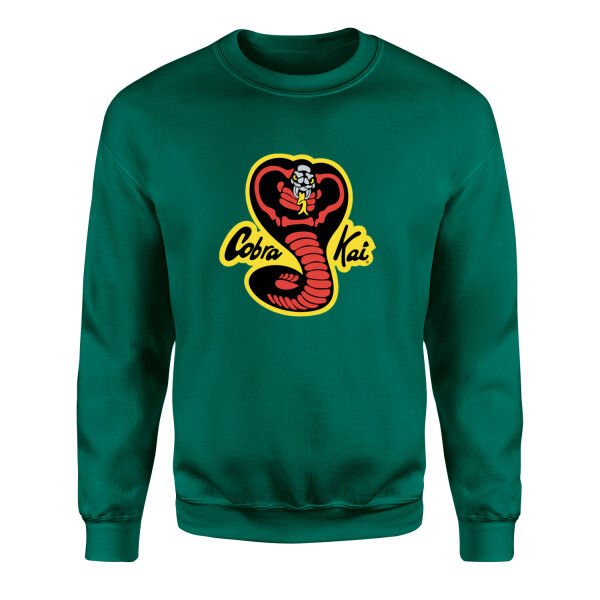 Cobra Kai Sweatshirt L - Nefti Yeşili