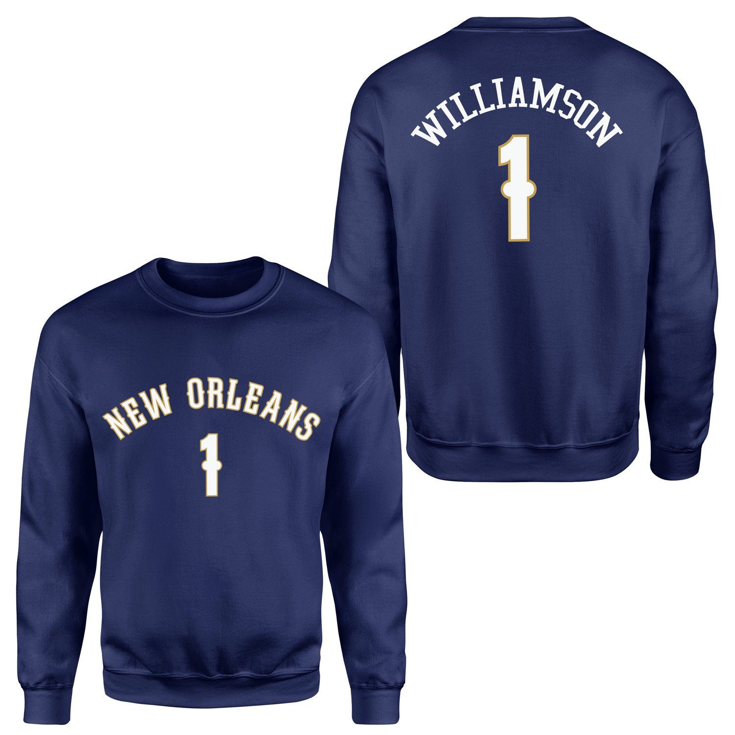 Zion Williamson New Orleans Forma Sweatshirt S - İndigo Mavisi