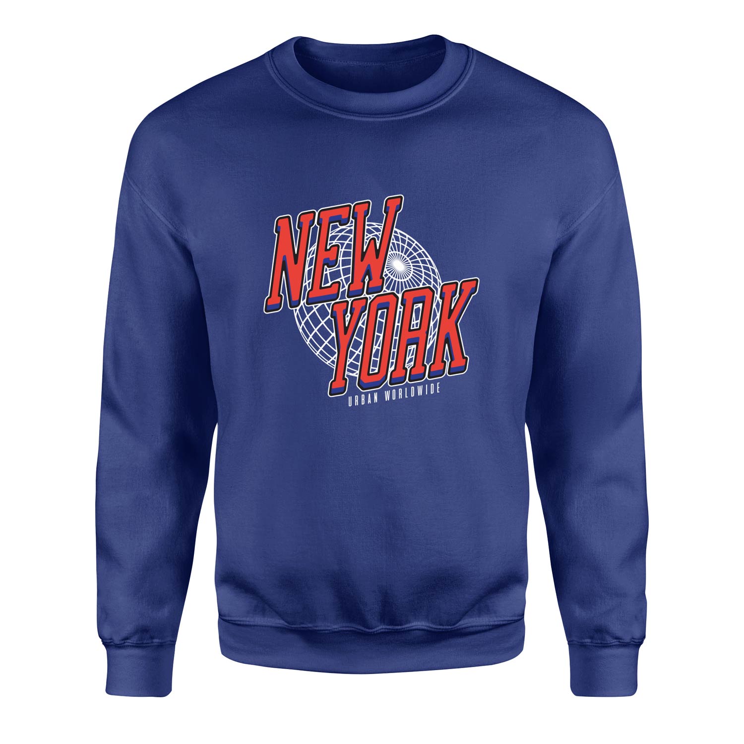 New York Sweatshirt XL - İndigo Mavisi