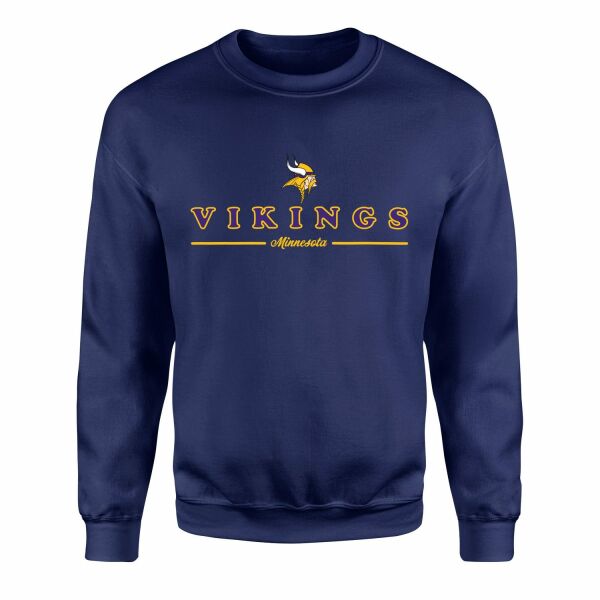 Minnesota Vikings L Sweatshirt S - İndigo Mavisi