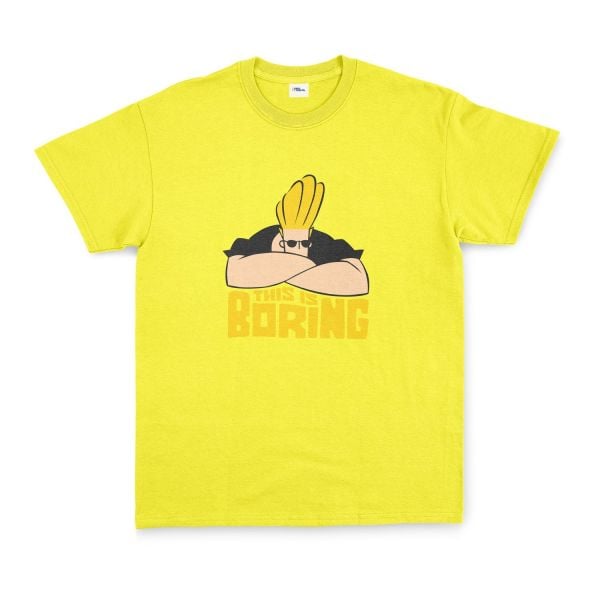This is Boring | Johnny Bravo Tişört M - Sarı