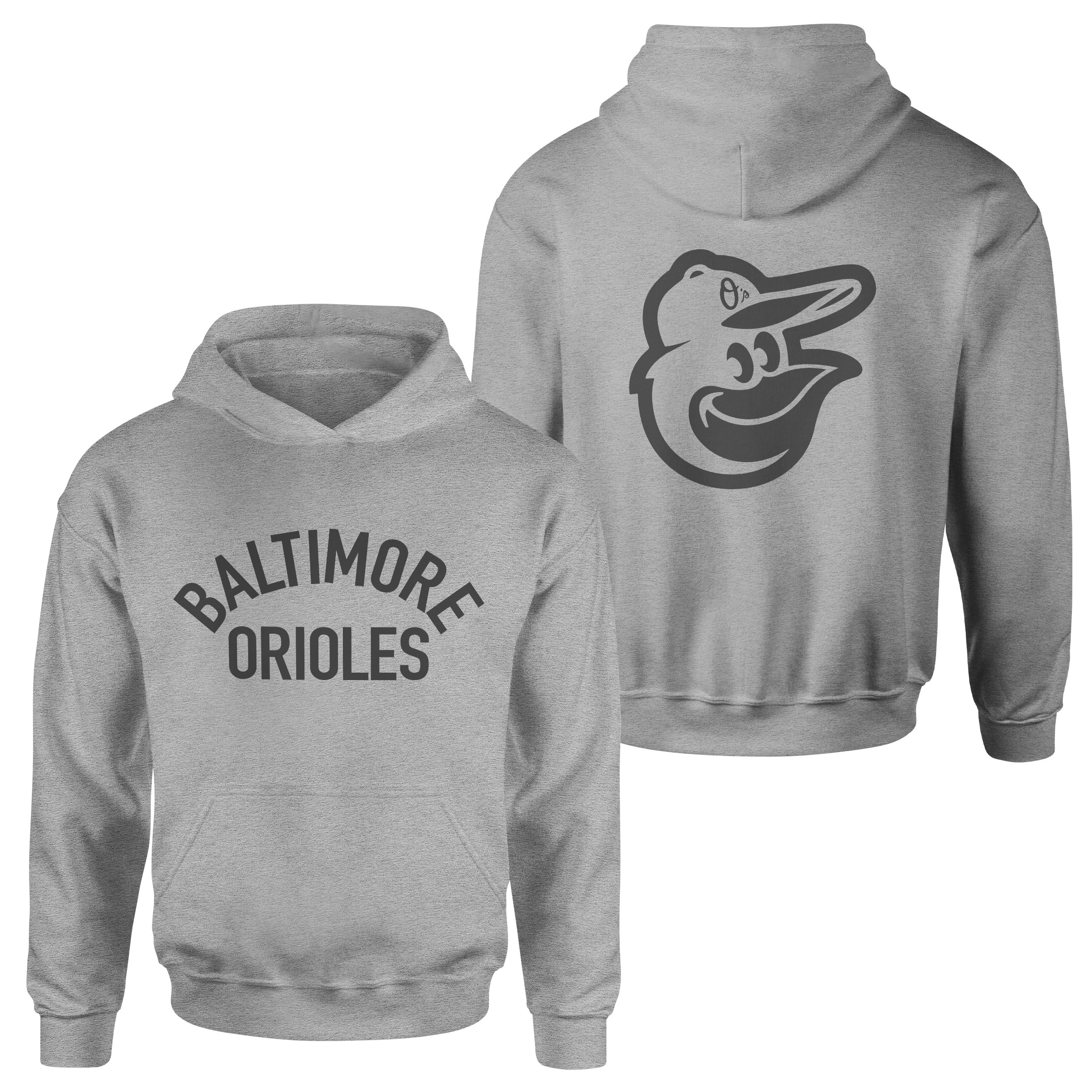 Baltimore Orioles Muted Hoodie XXL - Gri