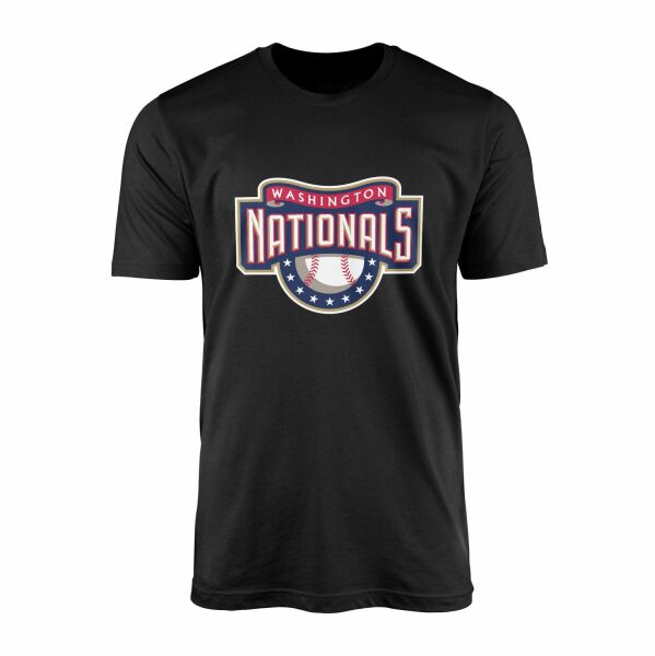 Washington NATIONALS Retro Tişört M - Siyah