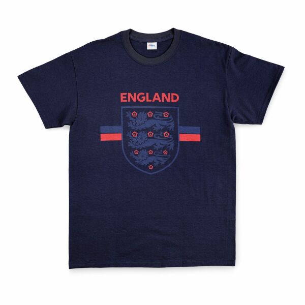 England Shield Tişört L - İndigo Mavisi