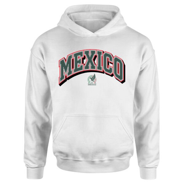 Meksika 2026 Varsity Hoodie S - Beyaz