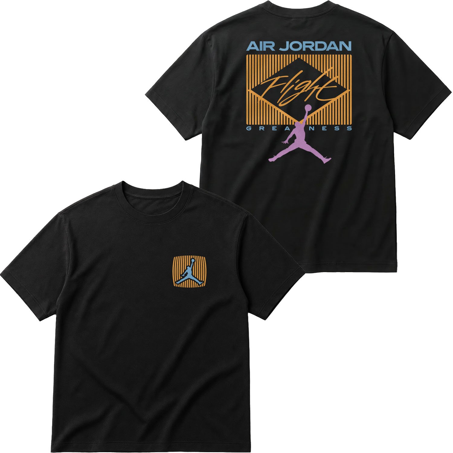 Flight Jordan Pastel Oversize Tişört S - Siyah