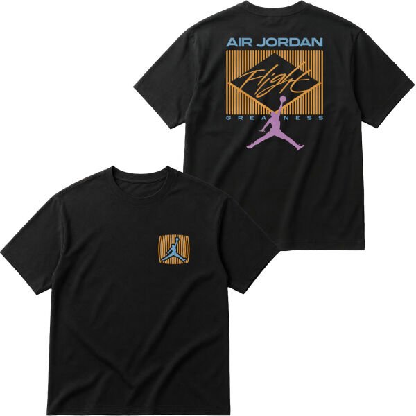 Flight Jordan Pastel Oversize Tişört S - Siyah