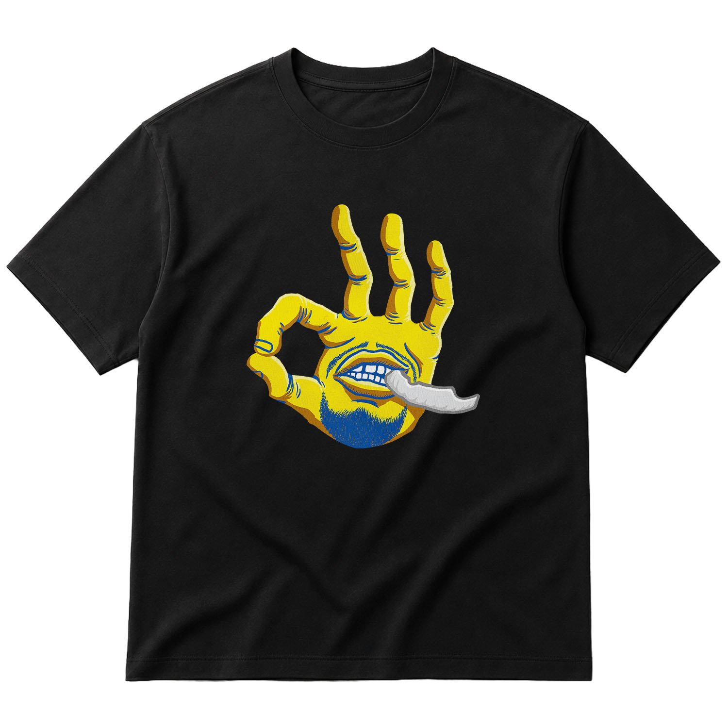Stephen Curry Hand Oversize Tişört XL - Siyah