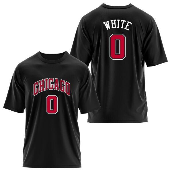 Coby White Chicago 0 Forma Oversize Tişört S - Siyah