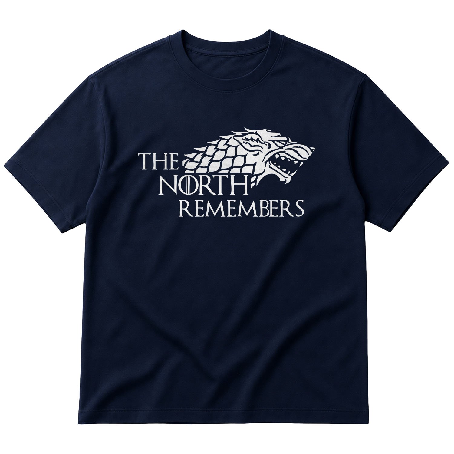 The North Remembers Oversize Tişört XL - İndigo Mavisi