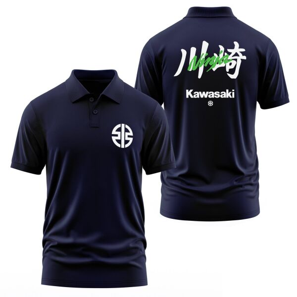 Kawasaki Ninja Superbike Supremacy Polo Tişört M - İndigo Mavisi