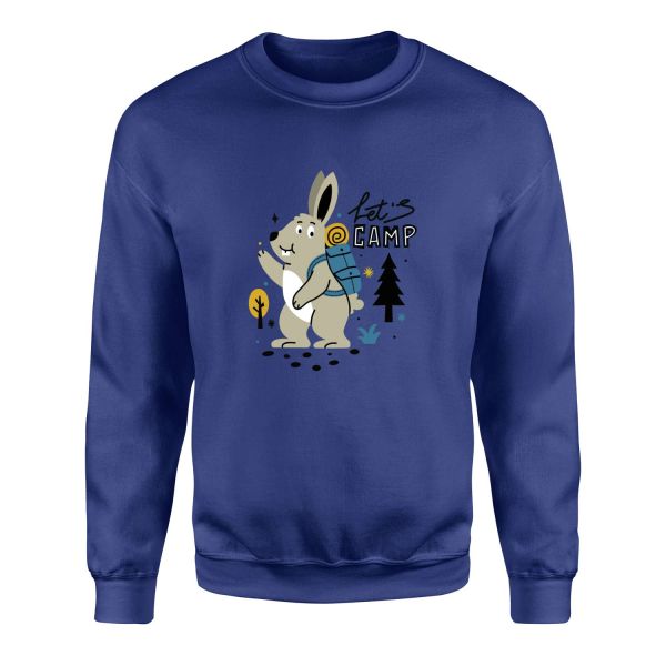Let’s Camp Sweatshirt L - İndigo Mavisi