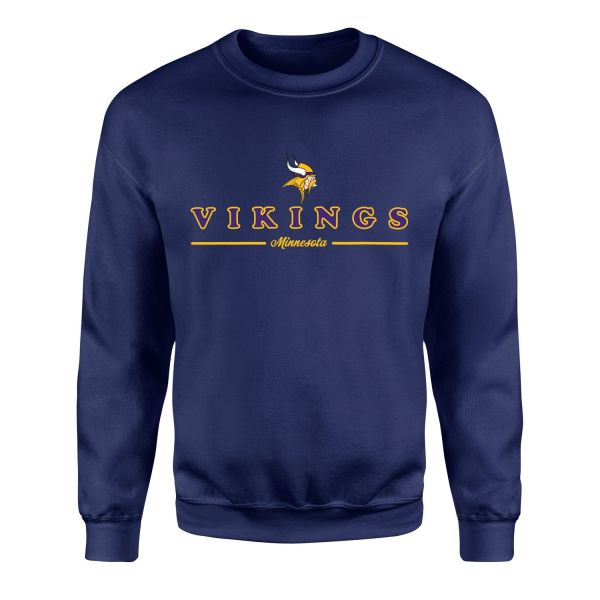 Minnesota Vikings L Sweatshirt M - İndigo Mavisi