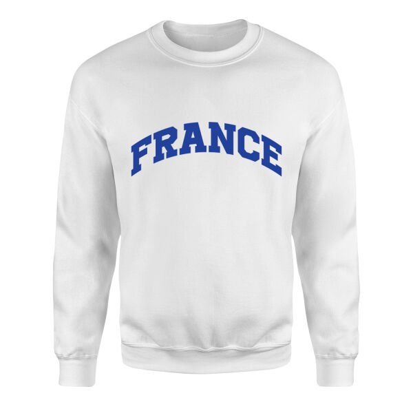 France Sweatshirt XL - Beyaz