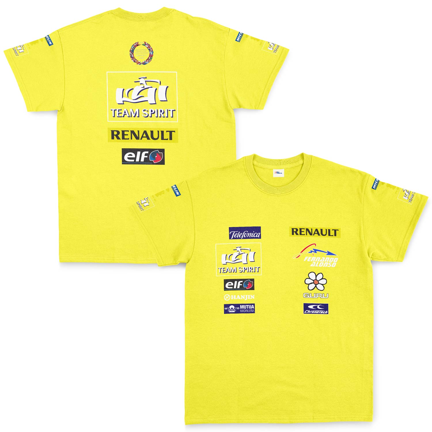 Renault Team Spirit Vintage Teamline Tişört XL - Sarı