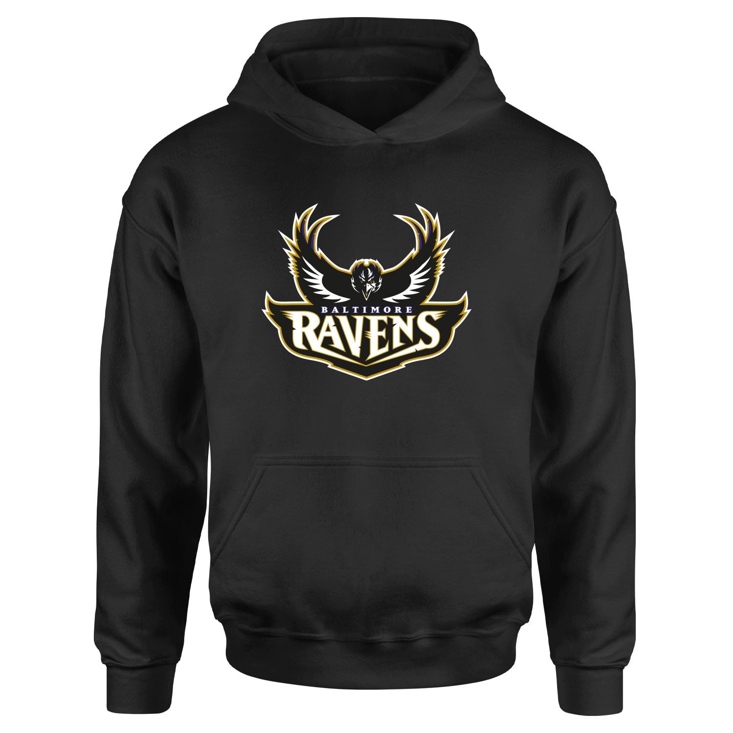 The Ravens Hoodie S - Siyah