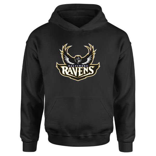 The Ravens Hoodie S - Siyah