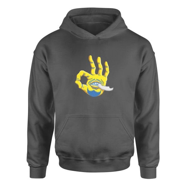 Stephen Curry Hand Hoodie S - Füme