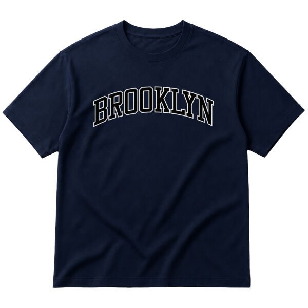 Brooklyn Oversize Tişört S - İndigo Mavisi