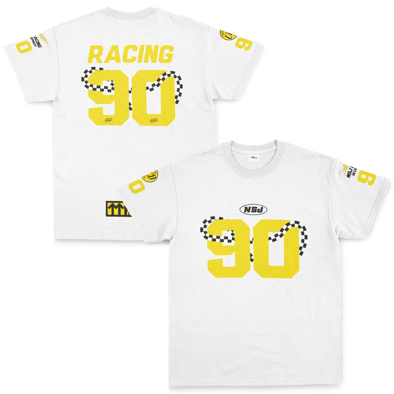 NSJSPRTV Racing Development Teamline Tişört S - Beyaz