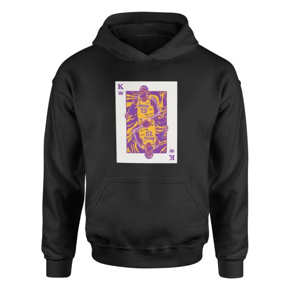 King James Card Hoodie L - Siyah
