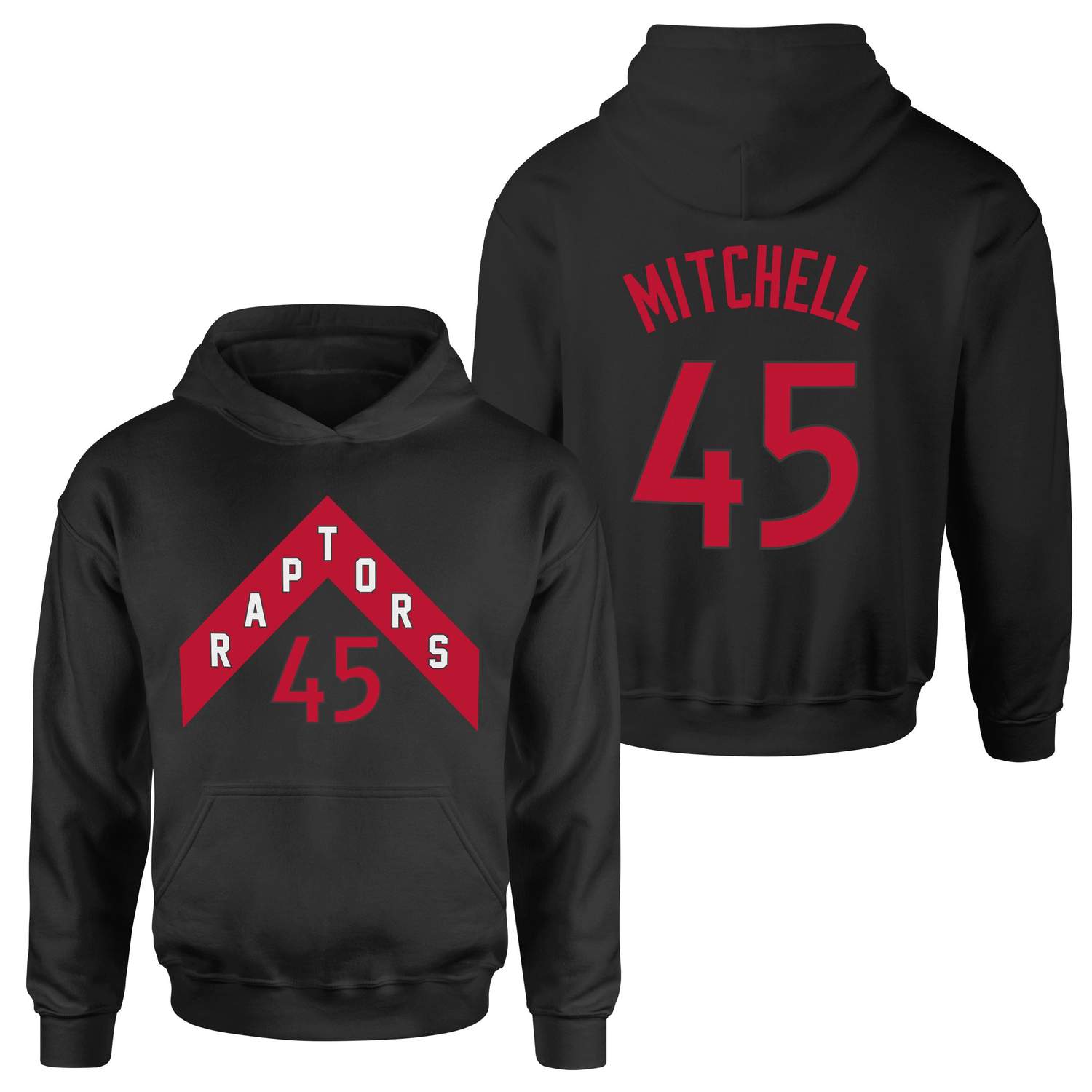 Davion Mitchell 45 Raptors Jersey Hoodie M - Siyah