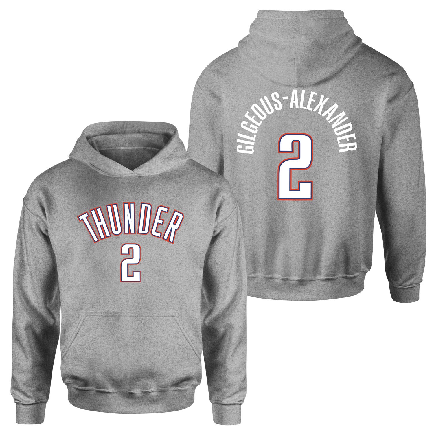 Shai Gilgeous-Alexander Oklahoma Forma Hoodie L - Gri
