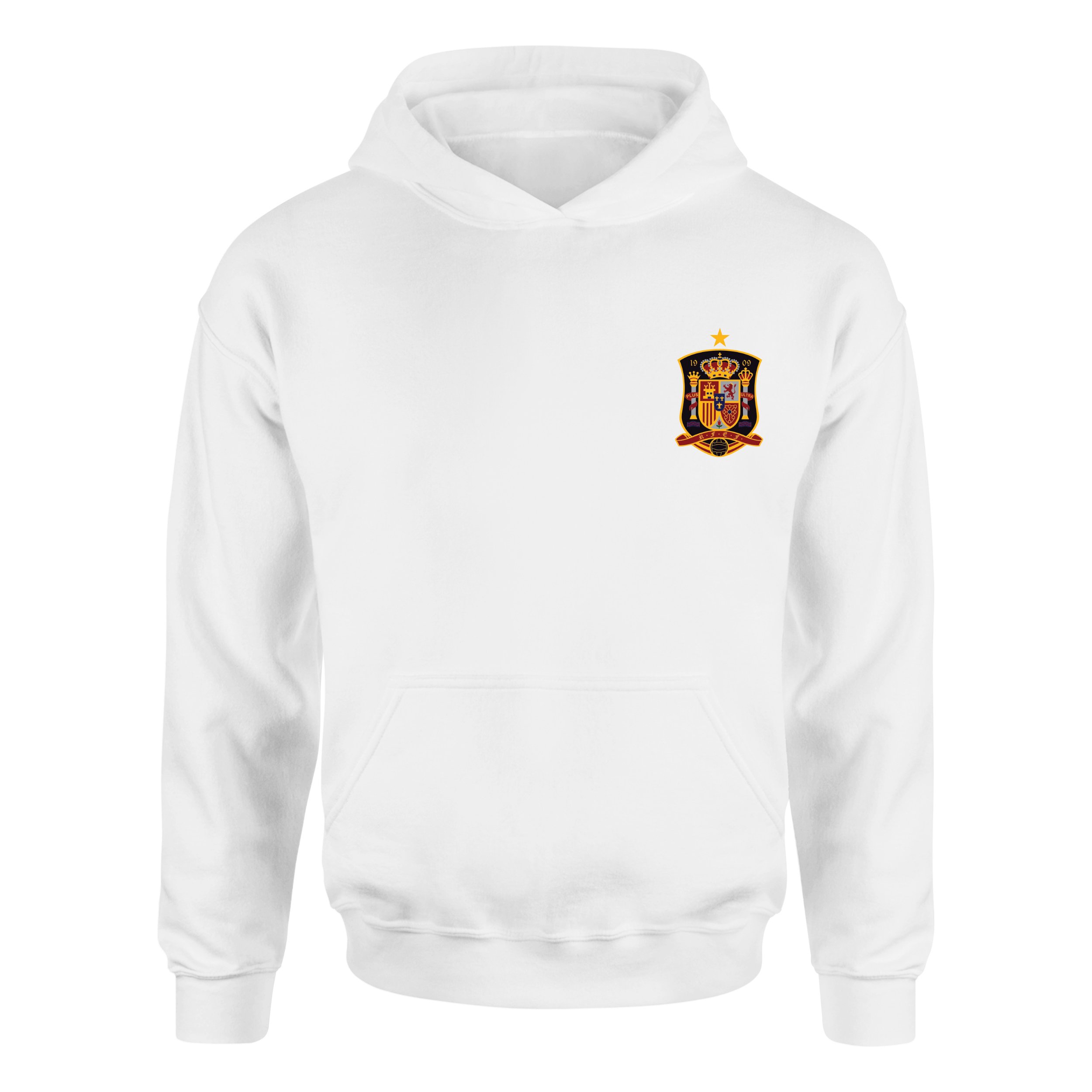 İspanya Hoodie L - Beyaz