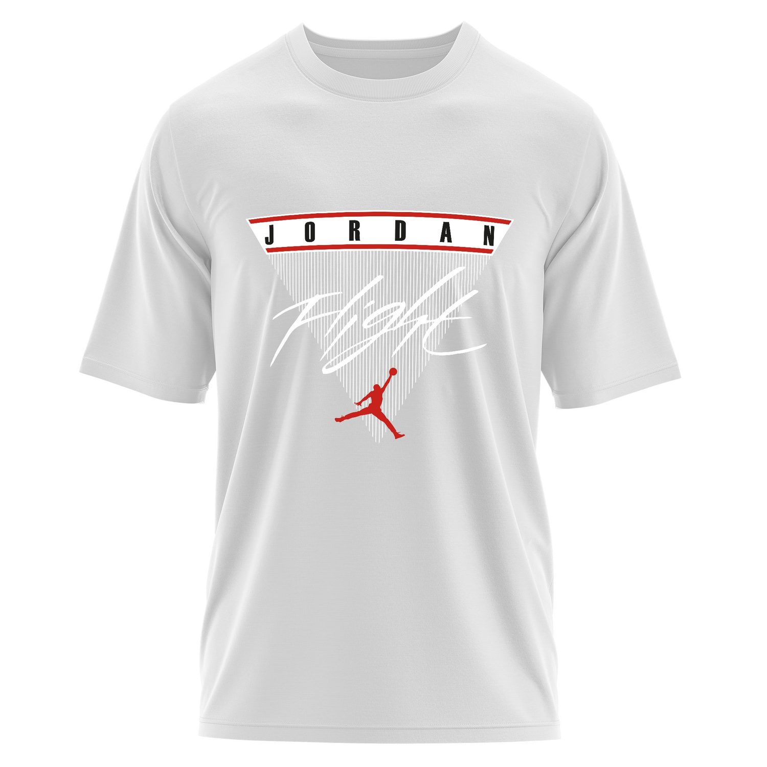 Air Jordan Lines Oversize Tişört S - Beyaz