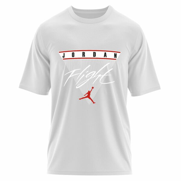 Air Jordan Lines Oversize Tişört S - Beyaz