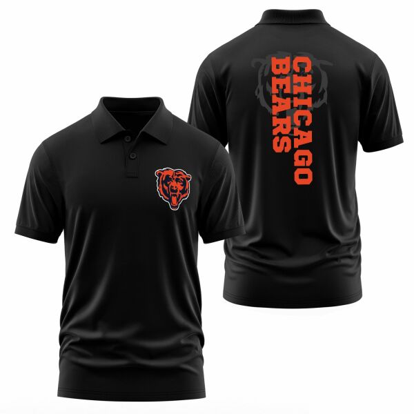 Chicago Bears NFL SE Polo Tişört L - Siyah
