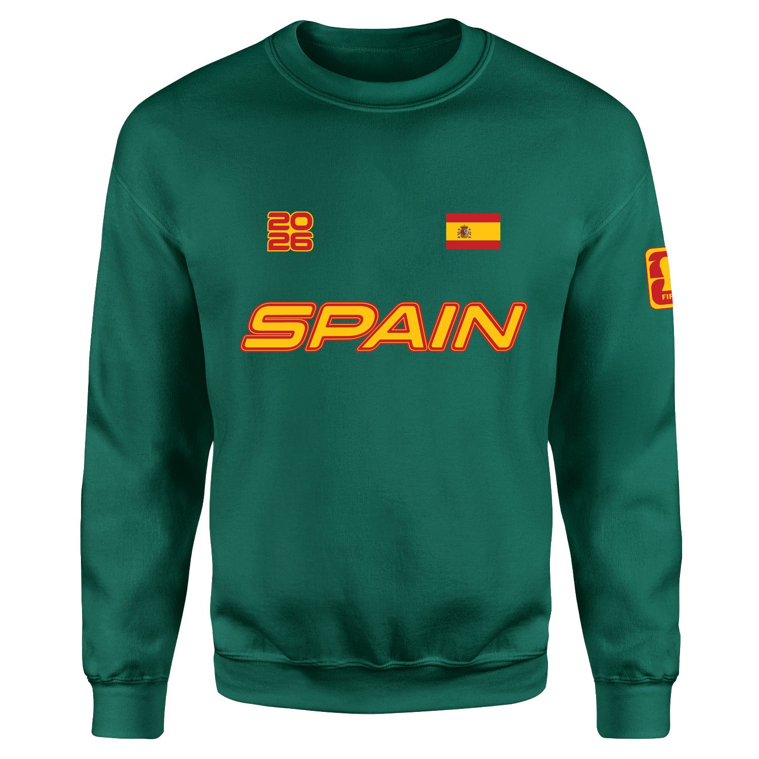 İspanya 2026 Sweatshirt M - Nefti Yeşili