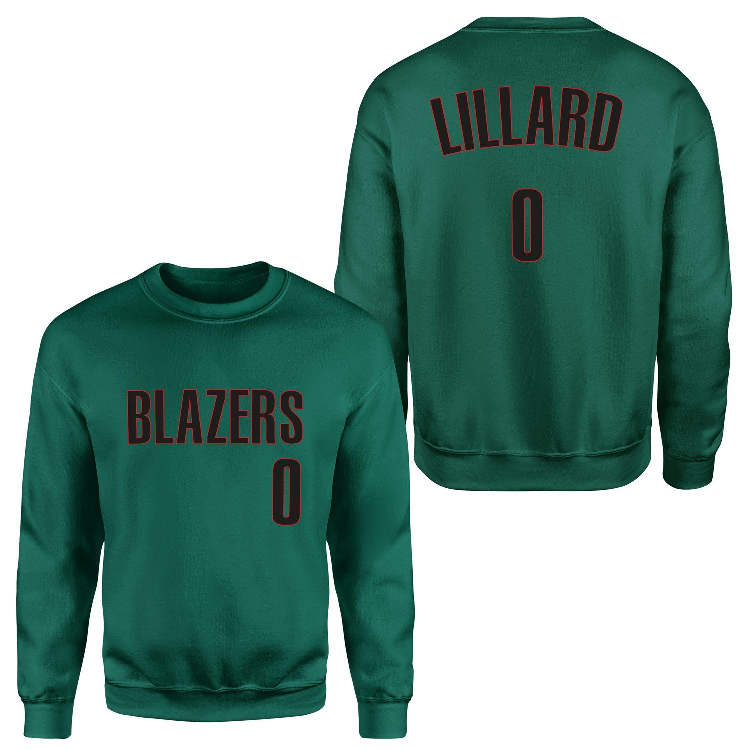 Damien Lillard Blazers Forma Sweatshirt XXL - Nefti Yeşili