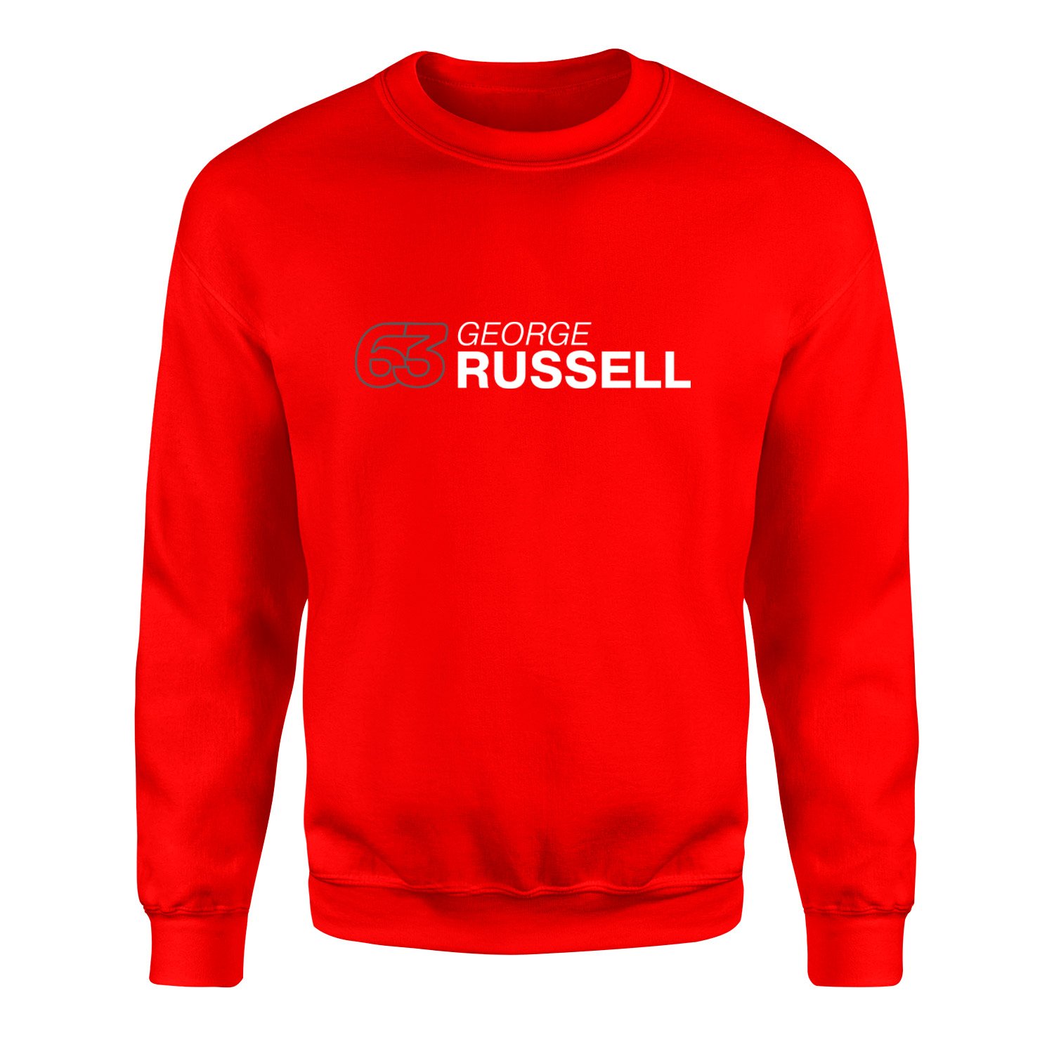 George Russell 63 Sweatshirt S - Kırmızı