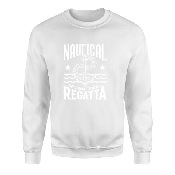 Nautical Regatta Sweatshirt M - Beyaz