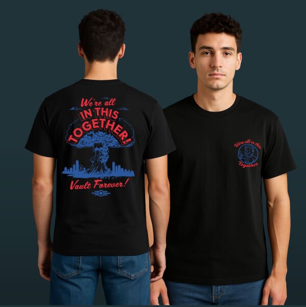 We’re All In This Together | Fallout Tişört L - Siyah