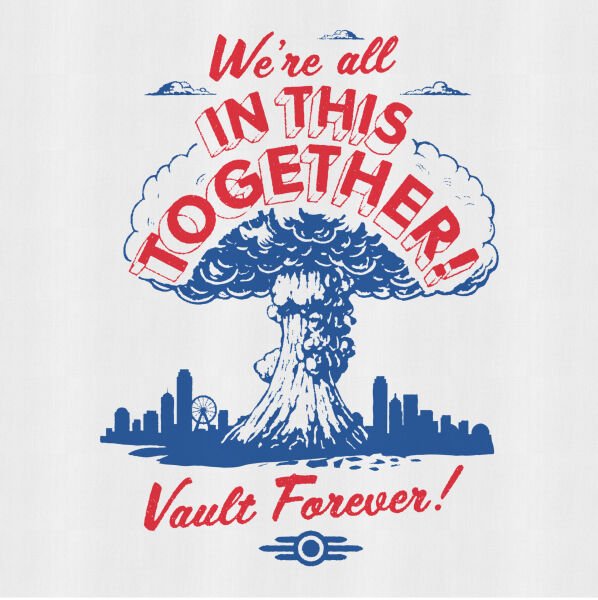 We’re All In This Together | Fallout Tişört L - Siyah