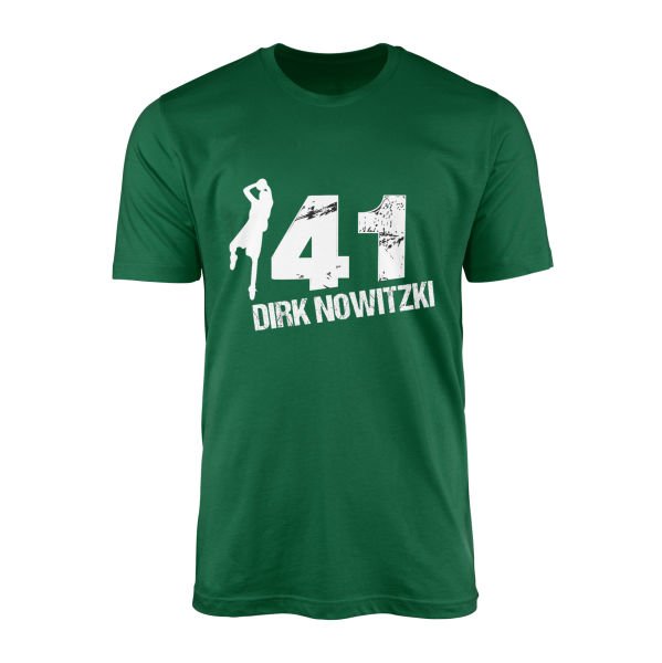 Dirk Nowitzki 41 Tişört M - Nefti Yeşili