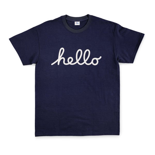 Hello Tişört XXL - Lacivert