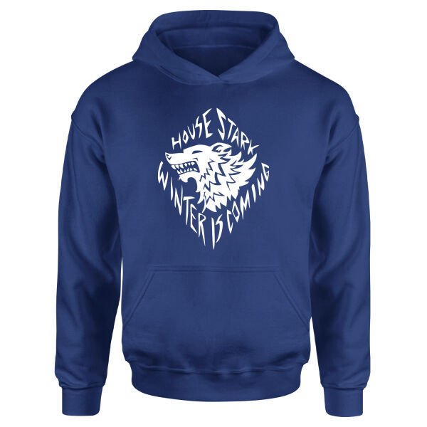 Winter is Coming Hoodie L - İndigo Mavisi