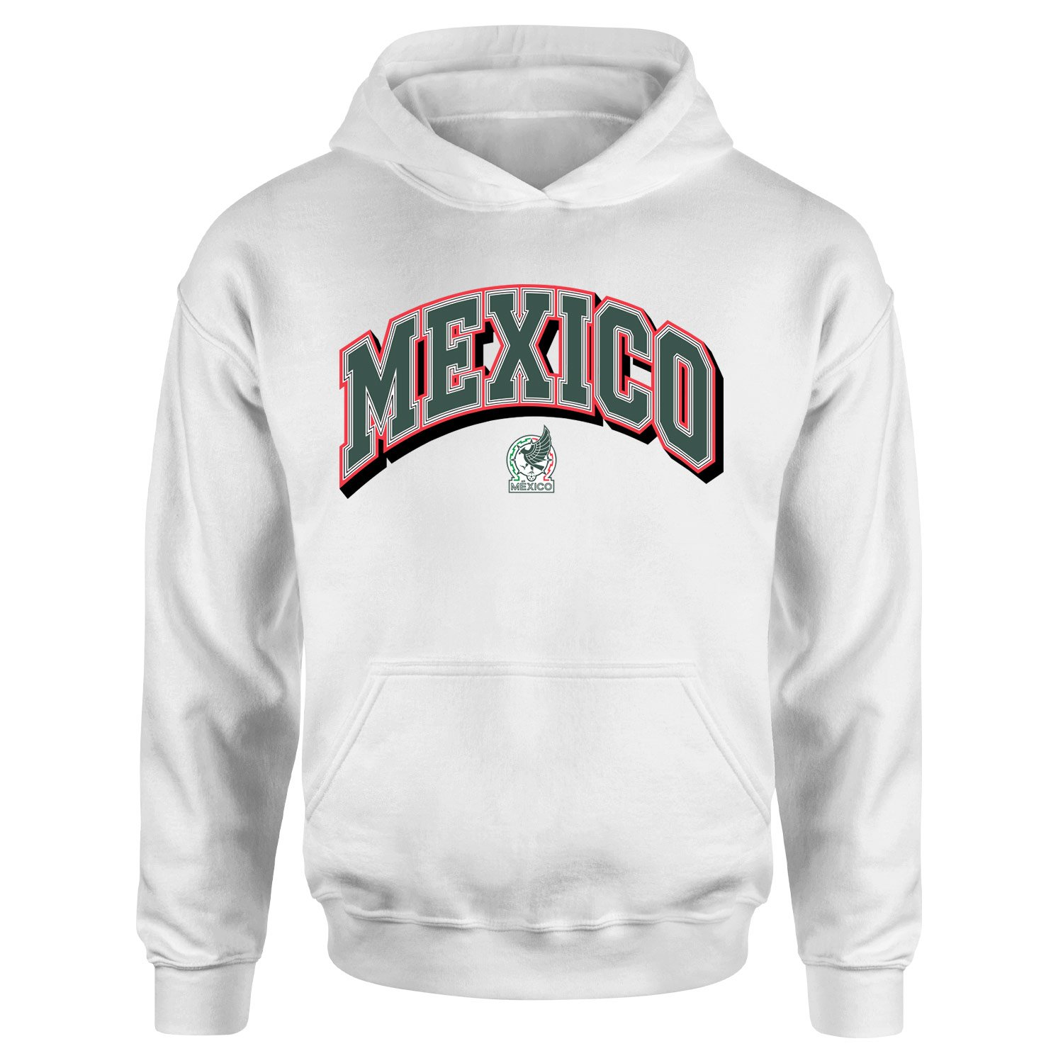 Meksika 2026 Varsity Hoodie XL - Beyaz