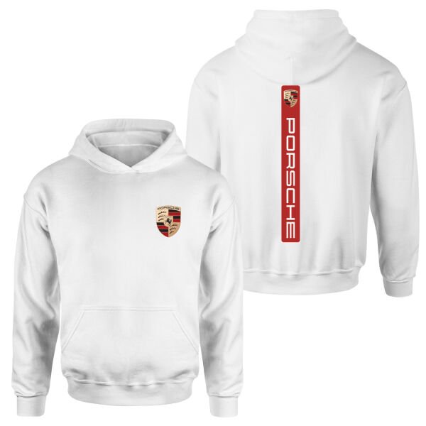 Porsche V Graphic Guards Red Hoodie XL - Beyaz