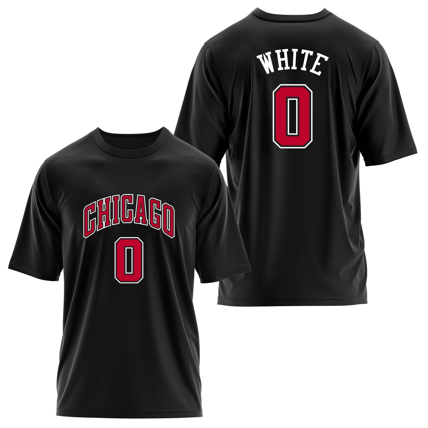 Coby White Chicago 0 Forma Oversize Tişört XL - Siyah