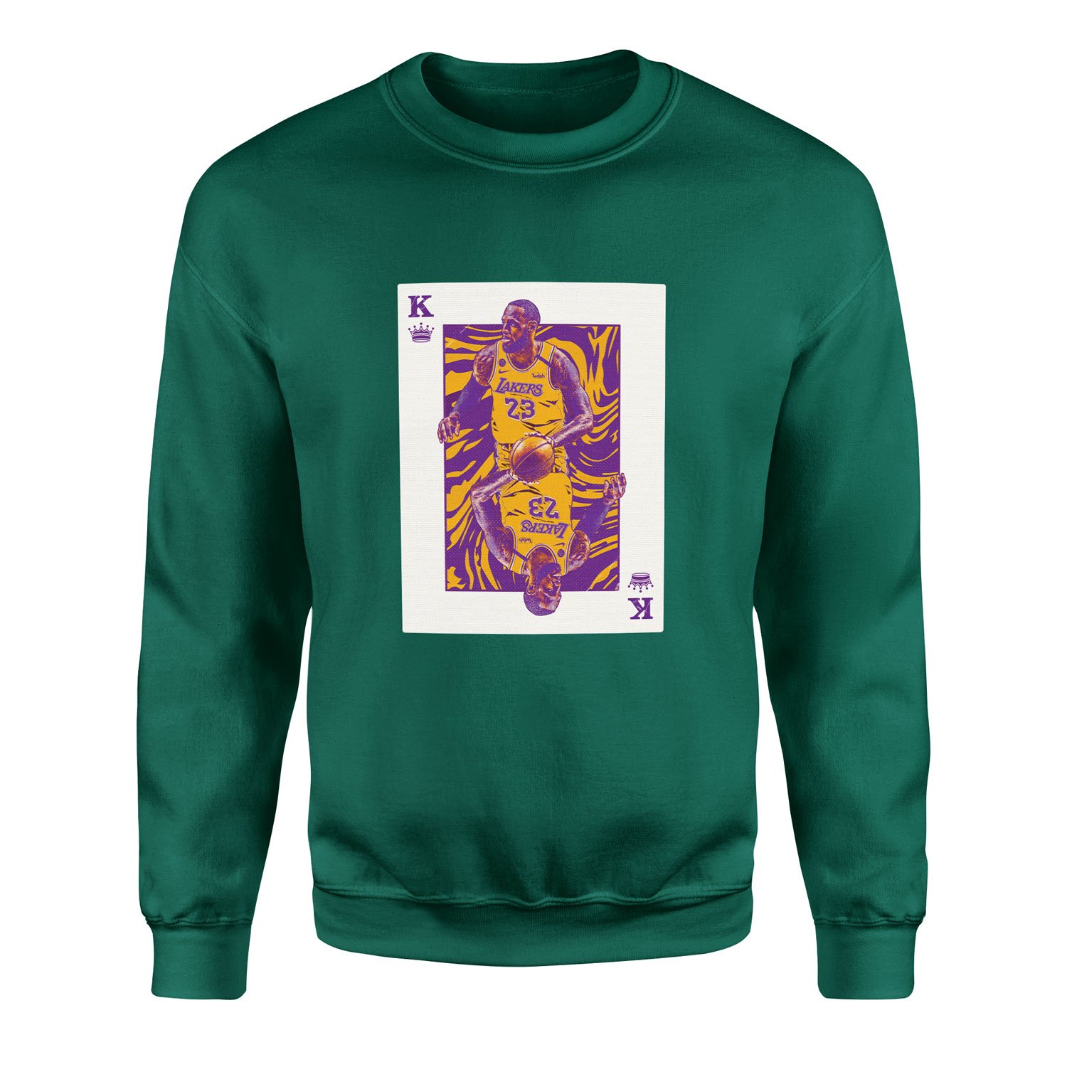 King James Card Sweatshirt XL - Nefti Yeşili