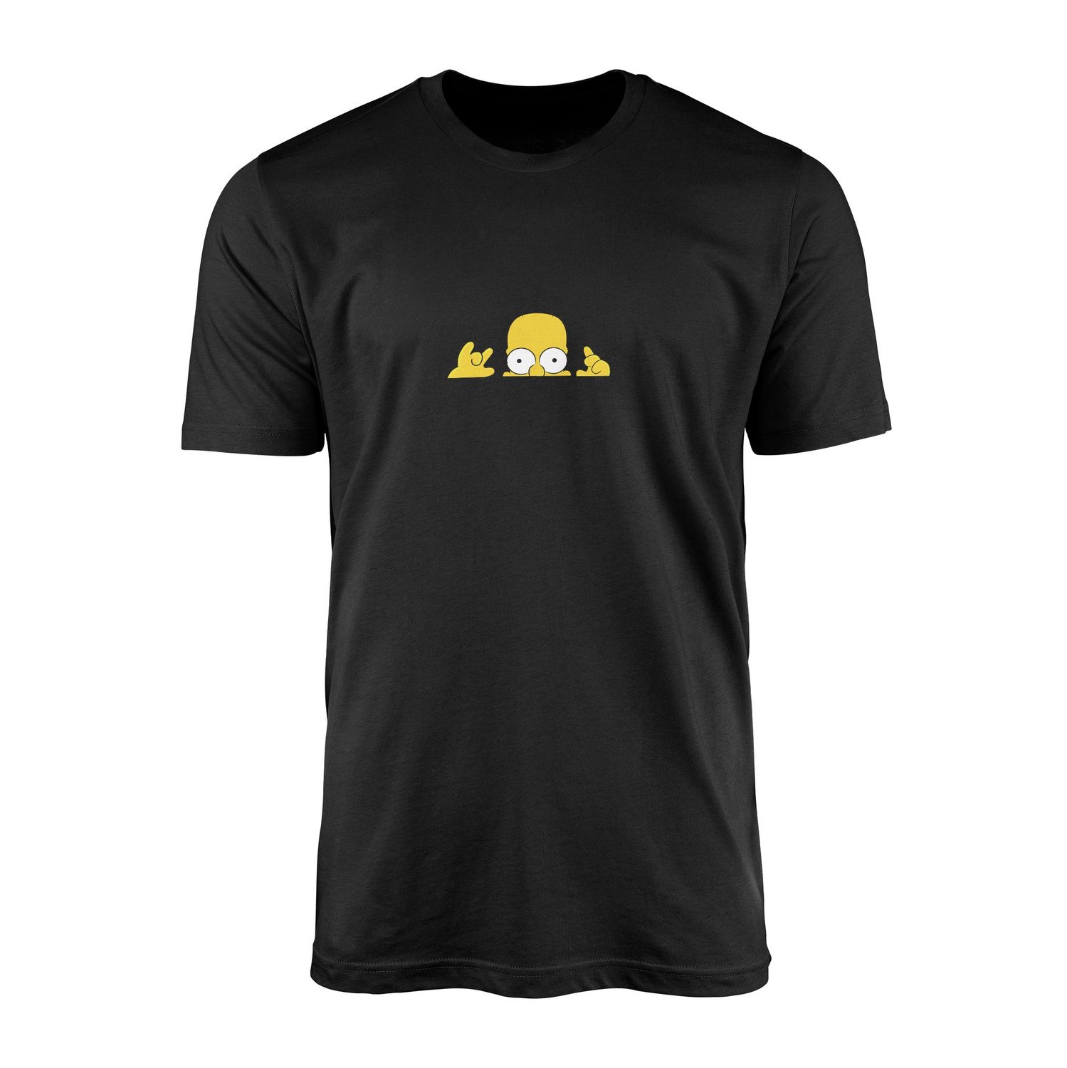 Homer Simpson, Lazy Genius | The Simpsons Tişört XL - Siyah
