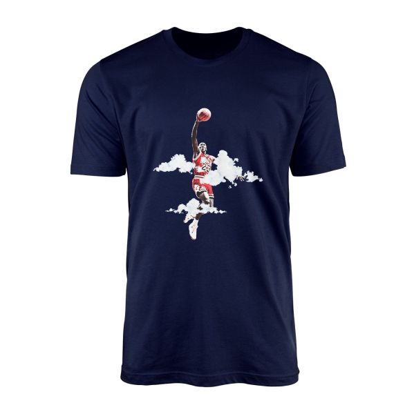 His Airness Tişört XL - İndigo Mavisi