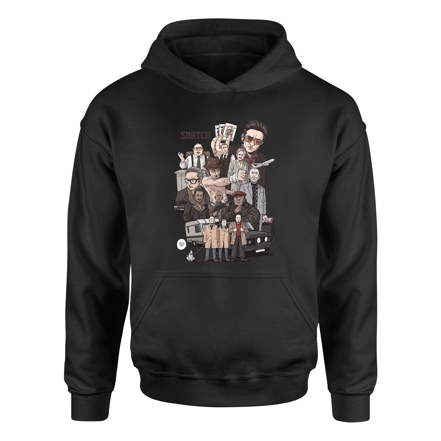 Snatch Movie Hoodie XXL - Siyah