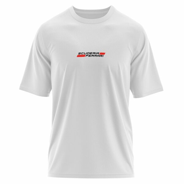 Scuderia Ferrari Team Oversize Tişört L - Beyaz