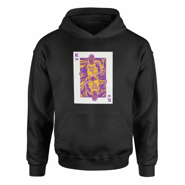 King James Card Hoodie S - Siyah