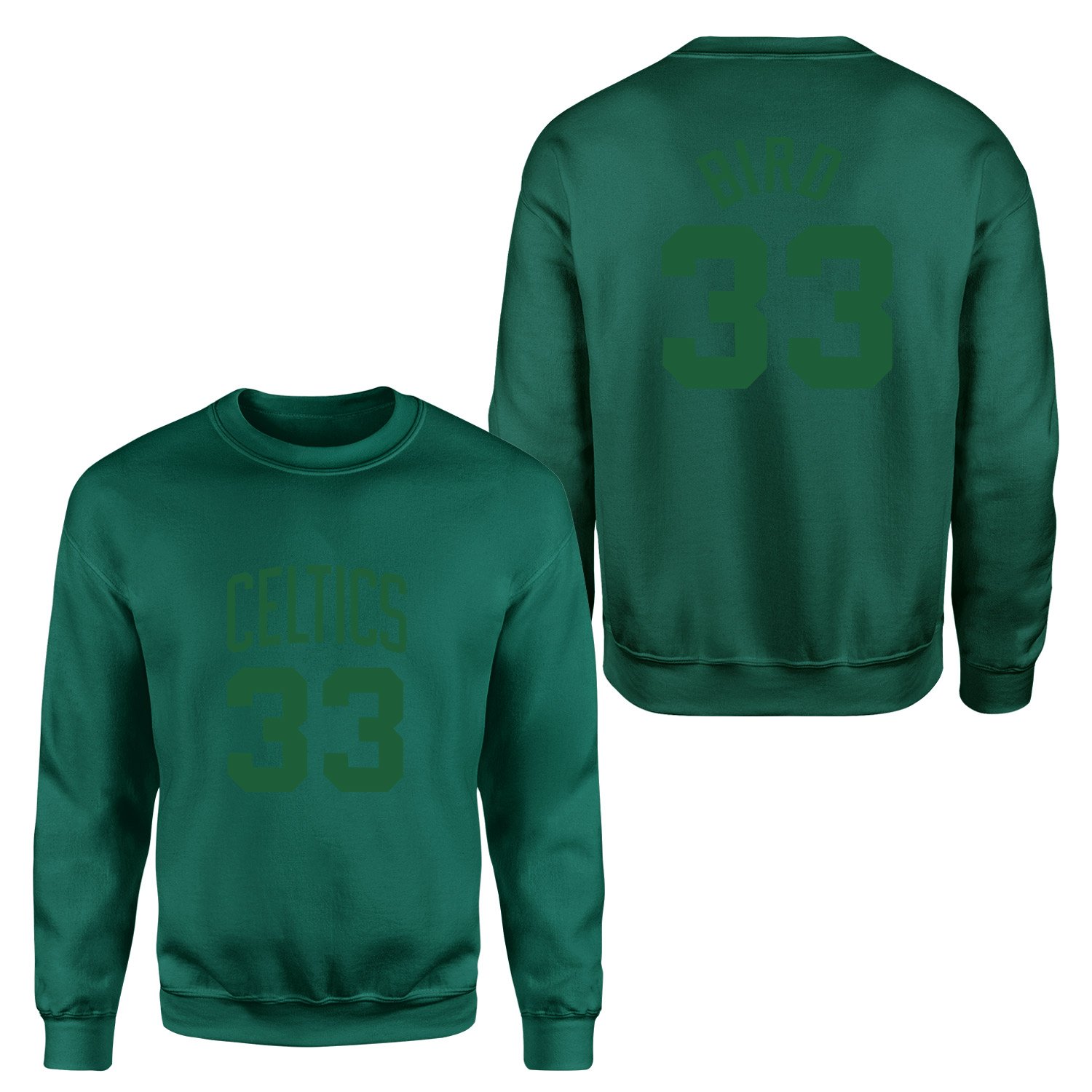 Larry Bird 33 Boston Forma Sweatshirt S - Nefti Yeşili
